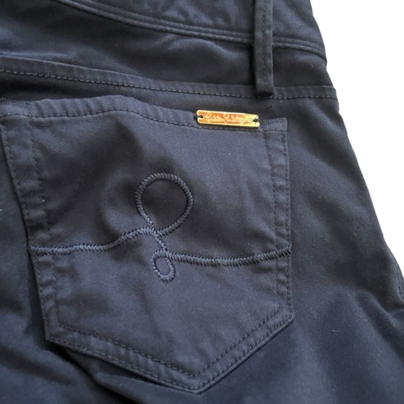 Lilly Pulitzer Worth Skinny Pants Sateen Jeans Stretch Midnight Navy Size 0 - Picture 3 of 7